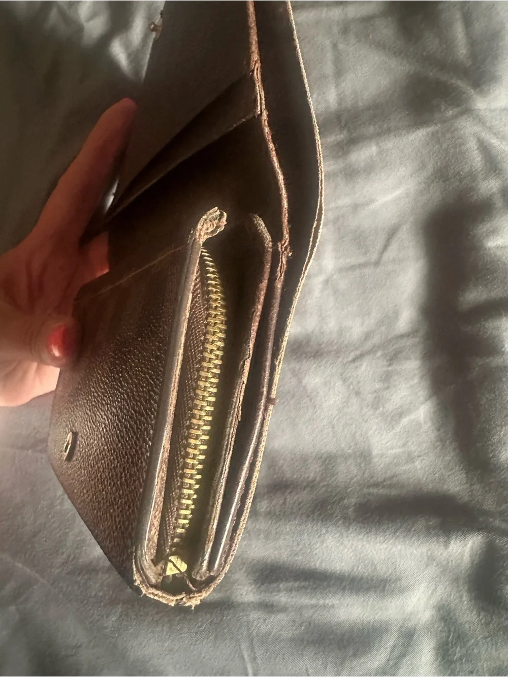 Louis Vuitton Damier Ebene Brown Checkered Wallet - Picture 4 of 10